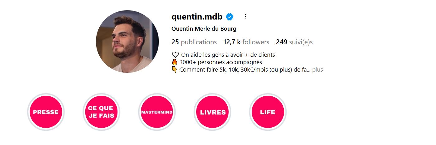 Instagram Quentin Merle du Bourg